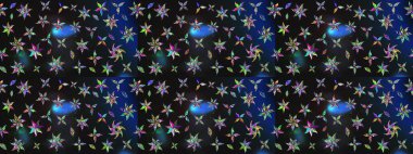 Üst manzara, yumuşak gri ve mavi renk. Çiçek kompozisyonu, el boyası, hassas şablon. Manzaralı çiçek deseni. Sevgililer günü ve tebrik kartı konsepti için şık bir davet.