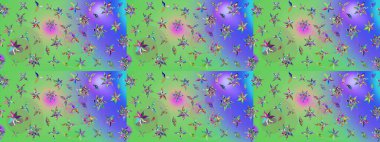 Modaya uygun kumaş deseni. Düz Çiçek Elementleri Tasarımı. Sevimli çiçek raster deseni. Renkli Yaz Teması çizim şablonu.