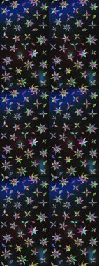 Düz Çiçek Elementleri Tasarımı. Renkli Bahar Teması eskiz kalıbı. Raster güzel kumaş deseni çiziyor. Çiçek deseni.