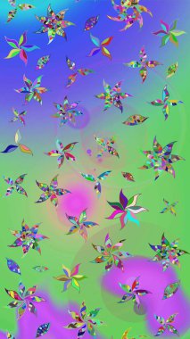 Çiçek arkaplan. Güzel kumaş deseni. Çizim raster deseni.