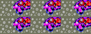 Şatafatlı bahar bahçesi dokusu. Flower eskiz arka planı. Raster illüstrasyonu. Çiçek deseni.