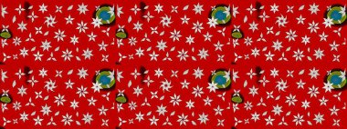 Tekrar eden çiçek arkaplanı, zarif kırmızı ve nötr çiçek duvar kağıdı. Kırmızı ve nötr renkler üzerine çiçek desenli çizimler, el yapımı papatyalar, papatyalar..