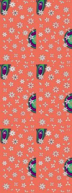 Modern gelişim turuncu ve nötr raster arka plan duvar kâğıdı çizgileri, desenli desenli desenli çiçekler, çiçekli süsler. Çiçekli el çizimi çizimi deseni.