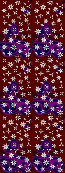 Suluboya çizim kalıbı. Çiçekler suluboya tarzında kırmızı ve kahverengi renklerde. Çiçek izi.