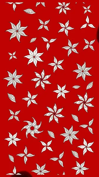 Şatafatlı bahar bahçesi dokusu. Kırmızı ve nötr renkler üzerine çiçek çizimi. Kırmızı ve nötr renklerde çiçekler. Raster illüstrasyonu. Çiçek deseni.