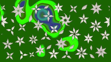 Raster illüstrasyonu. Flower eskiz arka planı. Şatafatlı bahar bahçesi dokusu. Çiçek deseni.