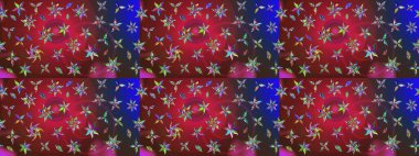 Tomurcukları papatya çiçekleri olan sevimli bir çiçek deseni. Eskiz geçmişi. Miles Fleur, süslü püslü bir süs. Eski usul. Kumaş, tekstil, duvar kağıdı baskısı için. Raster illüstrasyonu.