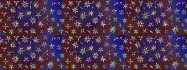 Tekstil veya kitap kapakları, imalat, duvar kağıtları, baskı, hediye paketi ve yapıştırma kitabı için çiçek eskizi geçmişi. Küçük çaplı çiçeklerdeki basit şirin desenler. Raster illüstrasyonu.