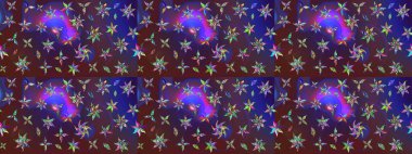 Düz Çiçek Elementleri Tasarımı. Raster. Renkli Bahar Teması çizim şablonu.