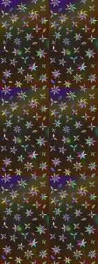 Raster resim. Çiçek desenli çiçek ve yaprakları ile. Sevimli küçük çiçek desenle.