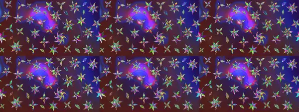 Düz Çiçek Elementleri Tasarımı. Raster. Renkli Bahar Teması çizim şablonu.