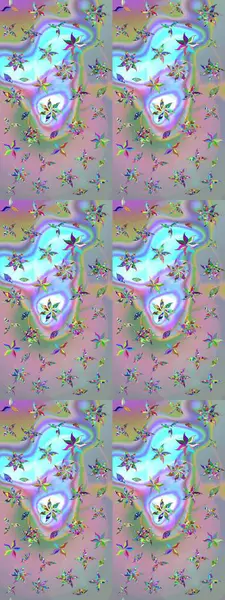 Renkli Bahar Teması eskiz kalıbı. Tarafsız ve mavi renkte çiçekler. Düz Çiçek Elementleri Tasarımı. Sevimli çiçek raster deseni.