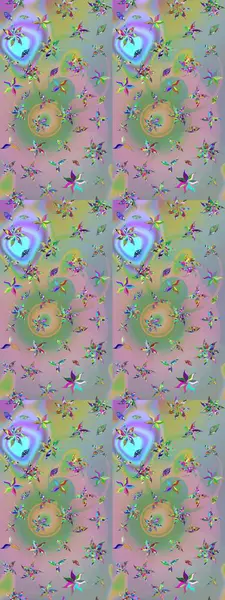 Tarafsız ve mavi renklerde nötr ve mavi papatyalar. Tarafsız ve mavi renklerde. Raster illüstrasyonu.