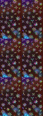 Bahar çiçekleriyle güzel bir çiçek deseni çizmişsin. Raster illüstrasyonu. Güzel kumaş deseni.