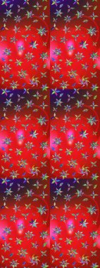 Raster çiçek desenli çiçek deseni, yapraklar, dekoratif elementler, sıçrama, lekeler, el çizimi kontur çizgileri ve Doodle çizim stili, grafik raster çizim çizimi.