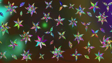 Güzel kumaş deseni. Güzel karalamalı çiçek desenli çizim. Raster illüstrasyonu. Küçük çiçekte sevimli çiçek deseni var..