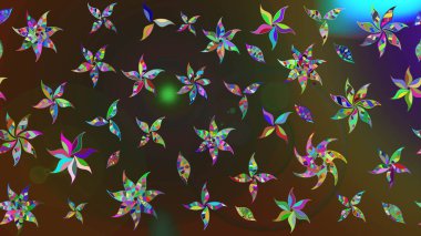 Çiçek deseni. Flower eskiz arka planı. Raster illüstrasyonu. Şatafatlı bahar bahçesi dokusu.