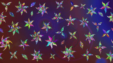 Çizim kalıbı. Organik motif arka planı. Raster illüstrasyonu. Ultraviyole kumaş deseni.