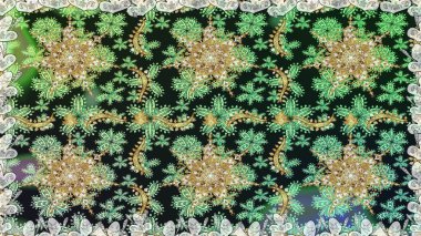 Kusursuz klasik raster grisi ve altın desenli. Geleneksel oryantasyon süsü. Klasik vintage arkaplan.