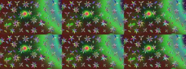 Flower eskiz arka planı. Çiçek deseni. Raster illüstrasyonu. Şatafatlı bahar bahçesi dokusu.