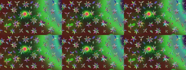 Flower eskiz arka planı. Çiçek deseni. Raster illüstrasyonu. Şatafatlı bahar bahçesi dokusu.