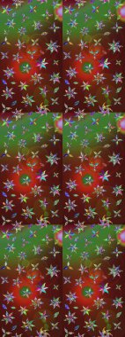 Eskiz Vintage Çiçek Deseni. Raster Kalça dokusu deseni.