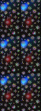 Tekstil, kumaş, kapaklar, duvar kağıtları, baskı, naylon, koleksiyon defteri, örgü, dekupaj için güzel bir eskiz. Küçük gri ve mavi renkte güzel bir besin torbası deseni, çiçekler. Millefleurlar.