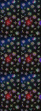 Motley illüstrasyonu. Küçük çiçekte güzel bir desen. Çiçekli bahar çiçekleri. Moda baskıları için zarif bir şablon. Küçük renkli çiçekler. Çizim.