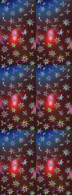 Raster. Kumaş, tekstil, duvar kağıdı baskısı için. Eskiz geçmişi. Raster illüstrasyonu. Tomurcukları çiçek olan sevimli bir çiçek deseni. Antika retro tarzı.