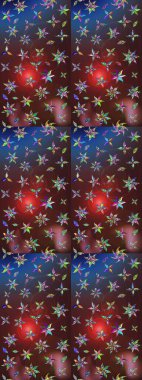 Kahverengi ve mor renkli çiçekler. Küçük çiçekte sevimli çiçek deseni var..