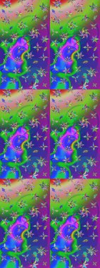 Güzel kumaş deseni. Güzel suluboya yaz çiçekleri deseni..