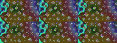 Şatafatlı bahar bahçesi dokusu. Çiçek deseni. Raster illüstrasyonu. Çiçek çizimi arkaplanı.