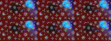 Çiçek kırmızısı ve kahverengi çizim deseni. Klasik taslak çizimi. Raster çiçek izi..