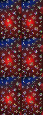 Gömlek, arka plan modelini çiz. Tropik çiçekler. Kahverengi ve kırmızı renkte çiçekler.