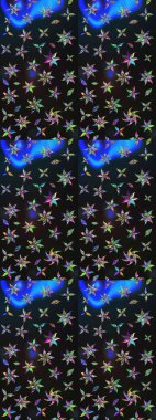 Eskiz arkaplan modeli. Vadinin çiçekleri gri ve mavi renklerde. Suluboya, elle çizilmiş. Raster - stok.