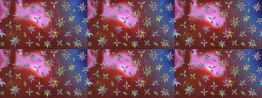 Kahverengi ve pembe üzerine çiçekler. Eskiz arkaplan modeli. Suluboya, elle çizilmiş. Raster stoku.