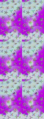 Güzel suluboya yaz çiçekleri deseni..