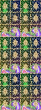 Yeşil renkler ve altın elementler üzerine çizim. Raster illüstrasyonu. Geleneksel oryantasyon süsü. Klasik klasik klasik arka plan. Klasik Raster altın desenini çiz.