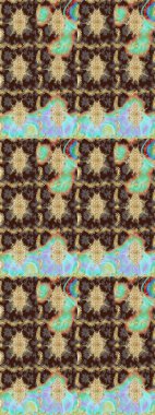 Geleneksel oryantasyon süsü. Klasik Raster altın desenini çiz. Kahverengi renkli ve altın elementli eskiz deseni. Klasik vintage arkaplan.