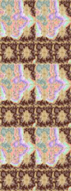 Raster eskiz deseni altın antika ortaçağ dekoratifi yapraklar ve altın desenli süslemeler ile tarafsız renklerde. Kraliyet lüksü, altın barok kumaş rengi..