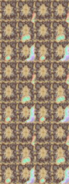 Kahverengi renklerde altın elementler. Geleneksel klasik Raster altın eskiz modeli. Barok tarzında eskiz doğulu süsü..