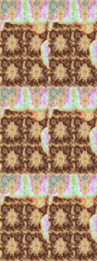 Skeç raster arka planı. Duvar kâğıdı barok, İspanyol kumaşı. Çiçek desenli çizim. Kahverengi renkler üzerine grafiksel modern çizim deseni.