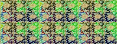 2019 Noel 'i, kar tanesi, yeni yıl. Altın elementli yeşil renkte klasik eskiz deseni.