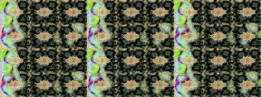 Çiçek desenli altın metal. Altın elementli siyah renkler. Altın şablonu çiz. Raster altın çiçek süsü brokar kumaş ve cam desenli..