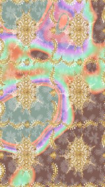 Bej renkli ve altın elementli desen. Klasik mobilya tarzı. Patina. Altın kaplamalı bej arkaplan. Oyma. Küçük bir alan derinliği. Lüks mobilyalar. Eskiz ögesi tahta oymacılığı.