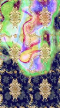 Küçük bir alan derinliği. Lüks mobilyalar. Altın kaplamalı tarafsız zemin. Klasik mobilya tarzı. Tarafsız renklerde altın elementlerle desen. Patina. Oyma. Eskiz ögesi tahta oymacılığı.