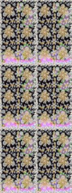 Paisleys zarif çiçek desenli dikdörtgen arka plan duvar kâğıdı illüstrasyonlu klasik stil, modern 3D çizgili sanat altın ve gri desenli çiçek yaprakları ve süslemeleri..