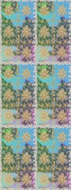 Tarafsız renklerde ve altın elementlerle geleneksel klasik altın raster deseni. Barok tarzında kusursuz bir doğulu süsü..