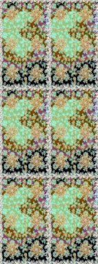 Damask arkaplanı tekerrür ediyor. Antika altın tekrarlanabilir duvar kağıdı. Tarafsız renklerde altın element. Barok tarzında altın çiçek süsü..