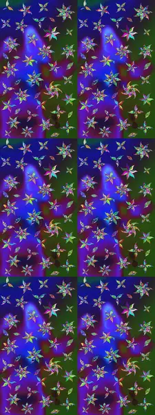 Manzaralı çiçek deseni. Çiçek kompozisyonu, el boyası, hassas şablon. Üst manzara, yumuşak mavi ve yeşil renk tarzı. Sevgililer günü ve tebrik kartı konsepti için şık bir davet.